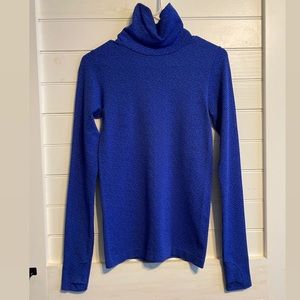 Athleta Stretch Long Sleeve Shirt - Royal Blue